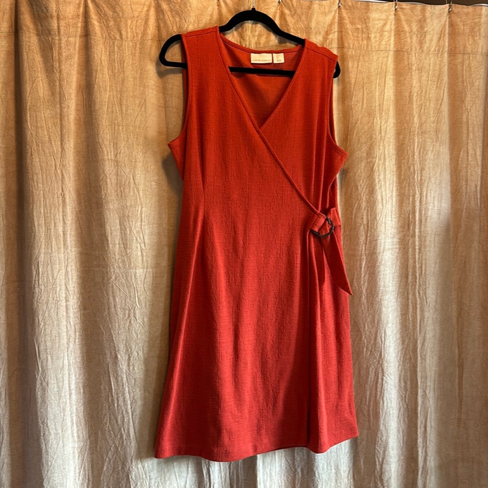 Orange dress, knee length, size large